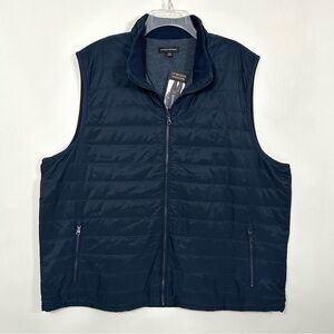 Banana Republic Lightweight Men’s Quilted Vest • Blue • Sz XXL • NWT